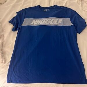 Nike men’s dri-fit shirt blue Nike golf
